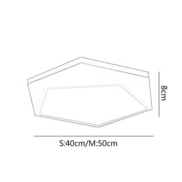 モダンな天井ライト ダイヤモンド型デザイン 調光可能なフラッシュマウント天井照明器具