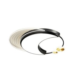 調光可能な天井ライト モダンなフラッシュマウント照明器具 月型 36W