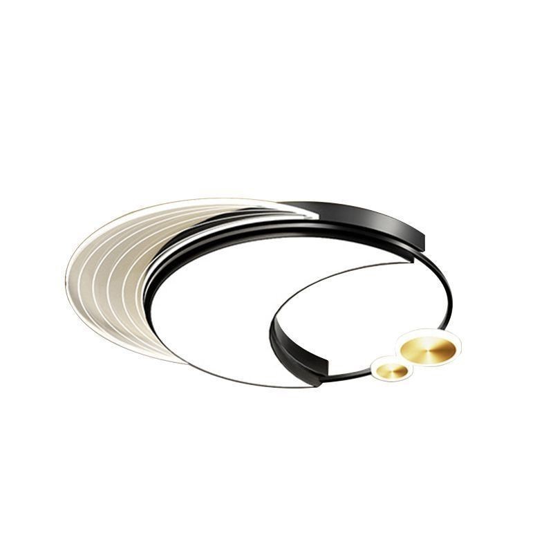 調光可能な天井ライト モダンなフラッシュマウント照明器具 月型 36W