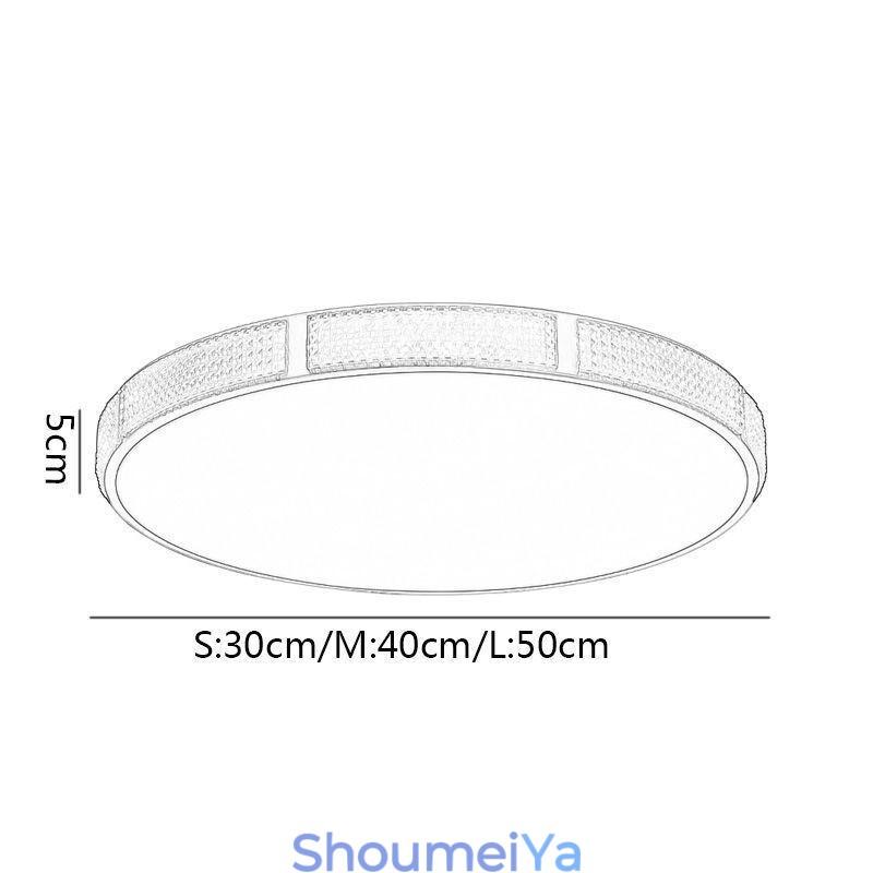 フラッシュマウント天井ライト 丸型照明器具 3色調光
