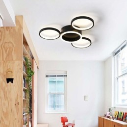 4リングフラッシュマウントシーリングライト