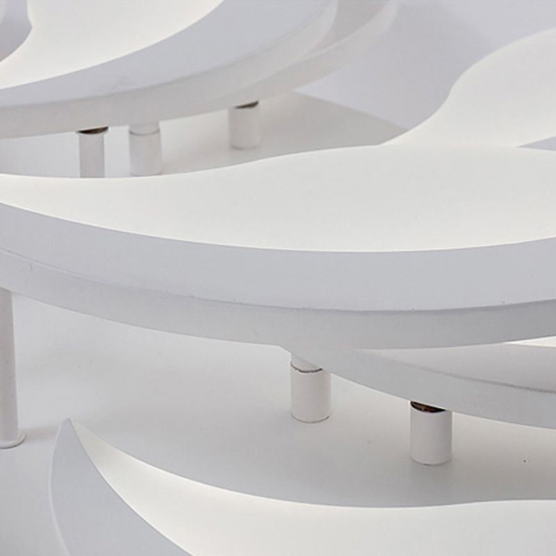 アクリル製花びら型フラッシュマウント天井ライト