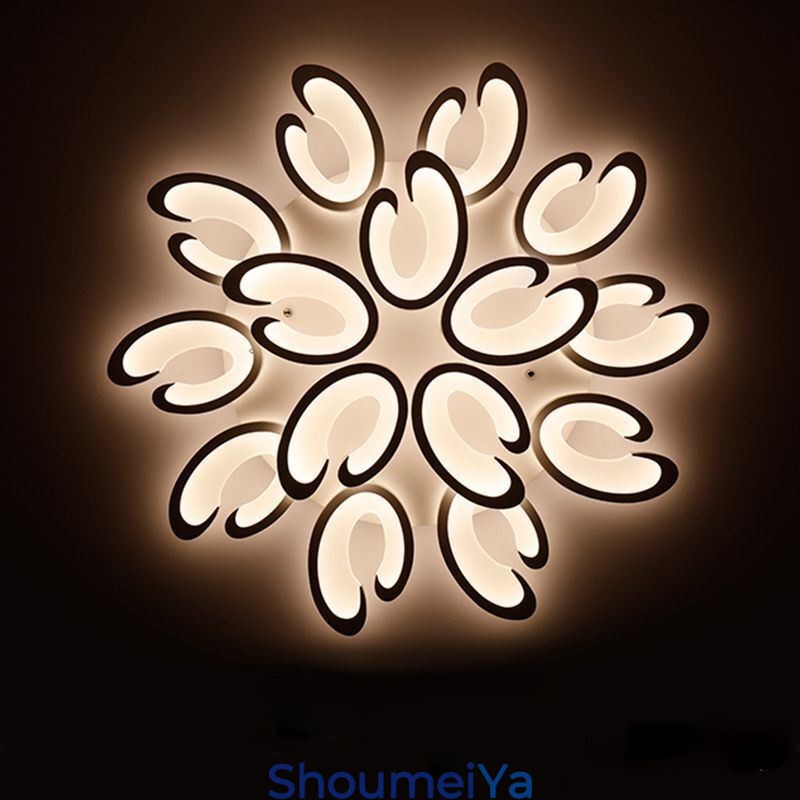 花びら型フラッシュマウント天井ライト