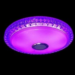 フラッシュマウント天井ライト リモートアプリコントロール Bluetooth 音楽スピーカーライト