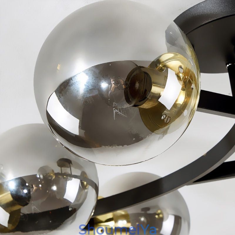 モダンミニマリストブランチフラッシュマウントガラスグローブシーリングライト