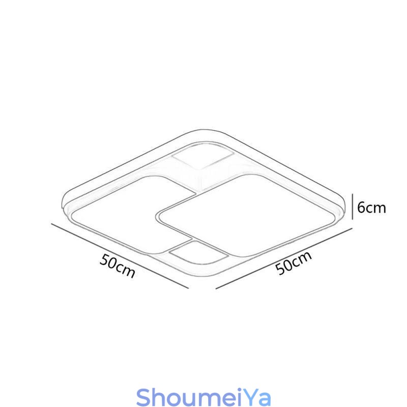 モダンな幾何学的なフラッシュマウント天井ライトアクリル装飾ライト