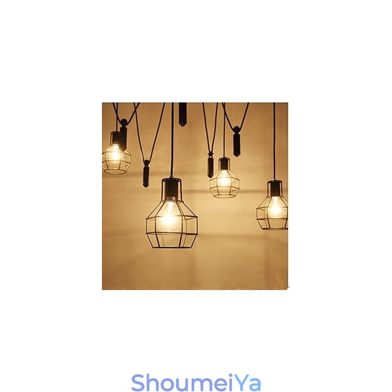 ダイニング シッティング シャンデリア アメリカンカントリー ランプとランタン リフト タイニーケージ ドロップライト