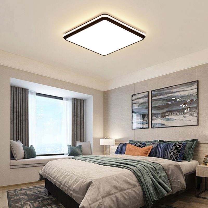ミニマリストスクエアフラッシュマウント天井照明器具モダンなアクリル照明