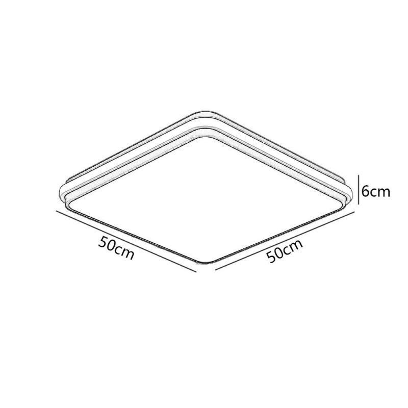 ミニマリストスクエアフラッシュマウント天井照明器具モダンなアクリル照明