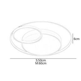 モダンな円形フラッシュマウント天井照明