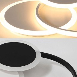 ラウンドフラッシュマウント照明器具 モダンなアクリル製天井照明