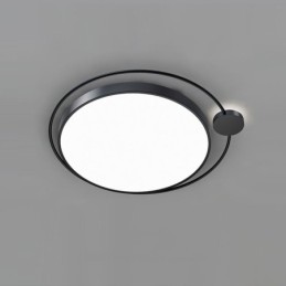 シンプルスタイルの丸型フラッシュマウント照明器具アクリル天井ライト