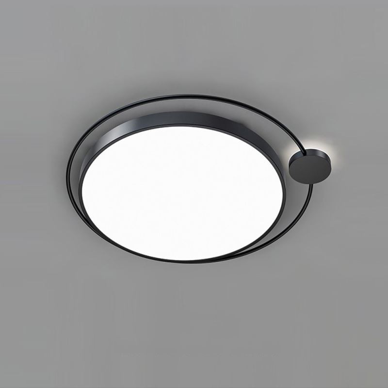 シンプルスタイルの丸型フラッシュマウント照明器具アクリル天井ライト