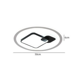 モダンミニマリスト天井ランプ 丸型と角型のフラッシュマウント照明器具