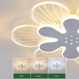 モダンなフラッシュマウントの美しい花の装飾天井ライト