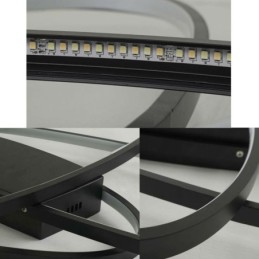 モダンな楕円形のフラッシュマウント天井ライトアクリル装飾照明器具