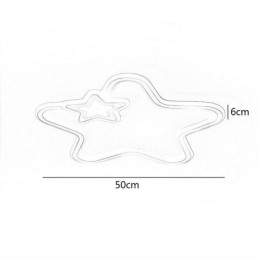 クリエイティブスターフラッシュマウントゴールデンスターシーリングライト