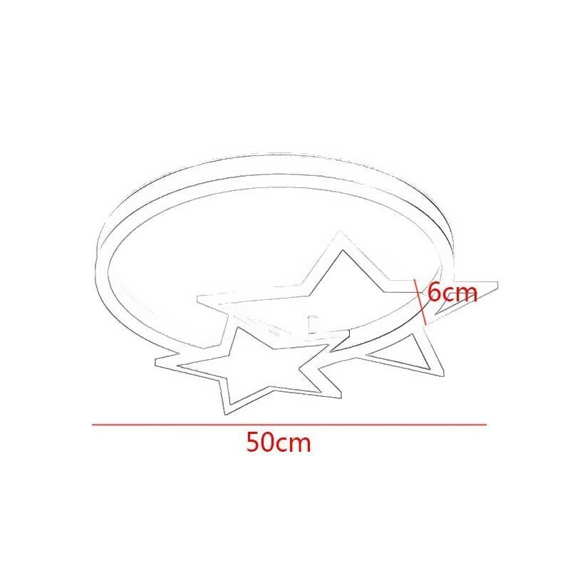 スターフラッシュマウント天井ライトアクリルダブルスター照明器具