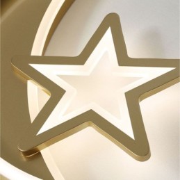 ムーンスター フラッシュマウント シーリングライト ゴールド アクリル 照明器具