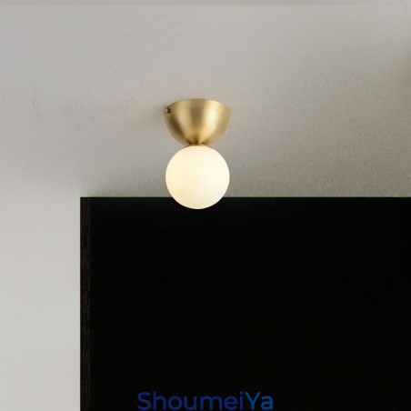 北欧真鍮製ミニフラッシュマウント天井ライト玄関照明