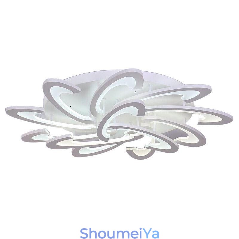 モダンでシンプルなフラッシュマウントアクリル風車天井ライト