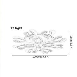 モダンでシンプルなフラッシュマウントアクリルハート型天井ライト