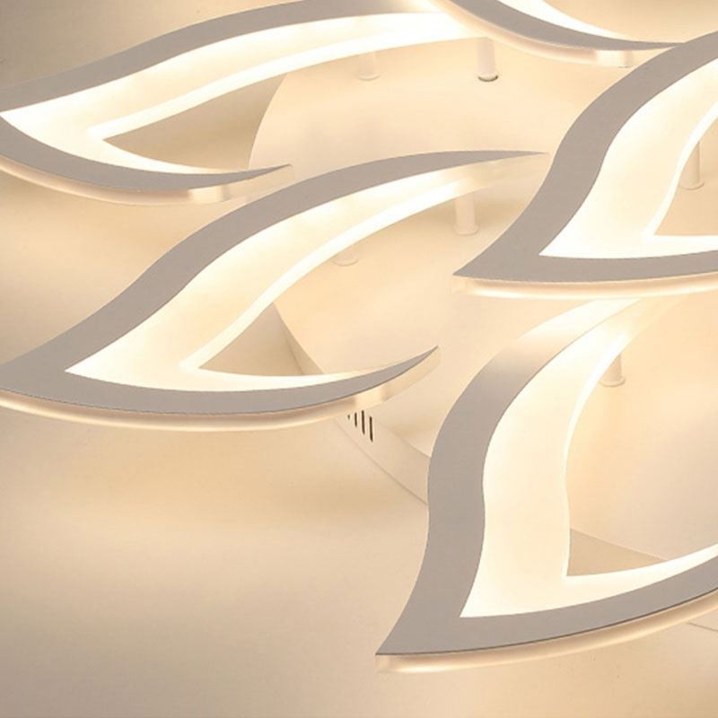 モダンでシンプルなフラッシュマウントアクリル製ひまわり型天井ライト