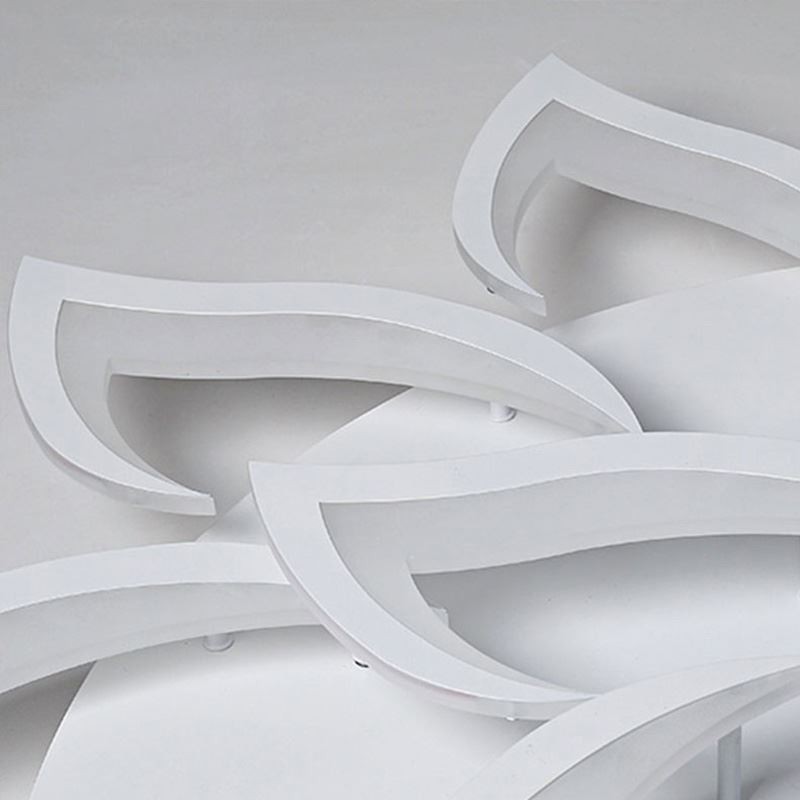 モダンでシンプルなフラッシュマウントアクリル製ひまわり型天井ライト