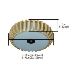田舎風竹製フラッシュマウントパンプキン型天井照明