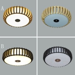 田舎風竹製フラッシュマウントパンプキン型天井照明