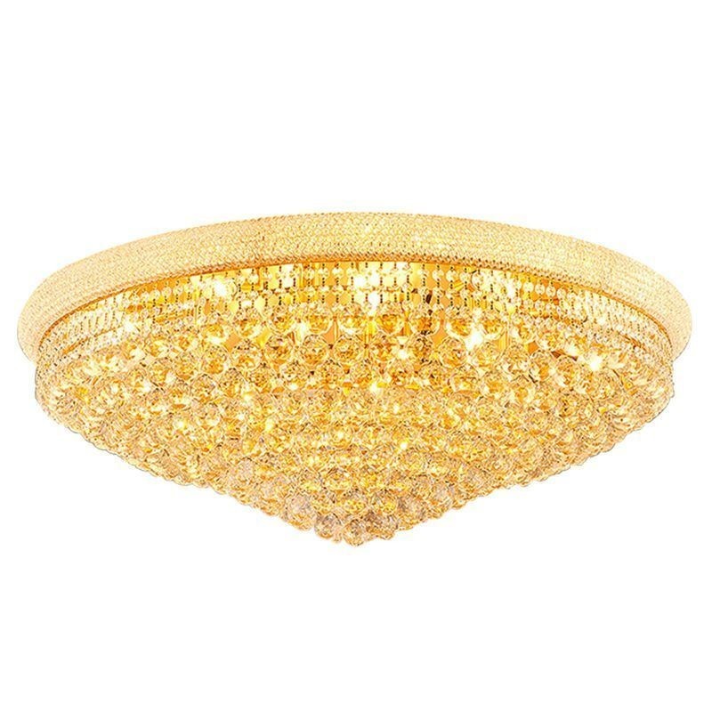 ヨーロッパのフラッシュマウントライト高級クリスタルシーリングライト