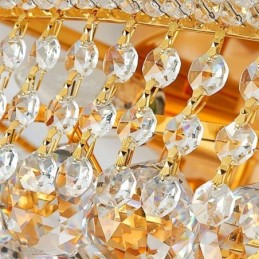 ヨーロッパのフラッシュマウントライト高級クリスタルシーリングライト