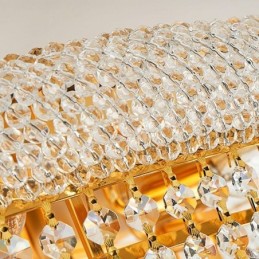 ヨーロッパのフラッシュマウントライト高級クリスタルシーリングライト