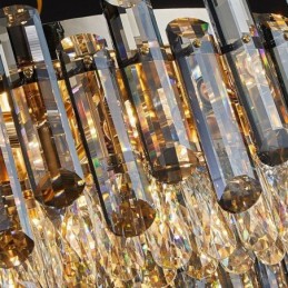 クリスタル天井ライト シンプルモダン ラウンド フラッシュマウント 装飾ライト