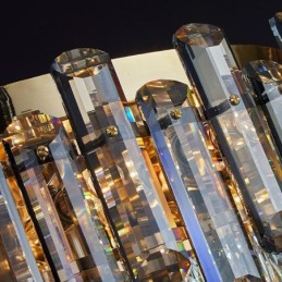 クリスタル天井ライト シンプルモダン ラウンド フラッシュマウント 装飾ライト