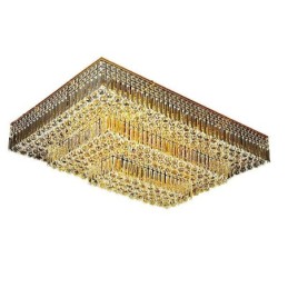 モダンなフラッシュマウント 3 段クリスタル シャンデリア