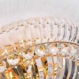 モダンでシンプルなフラッシュマウントクリスタルラウンド照明