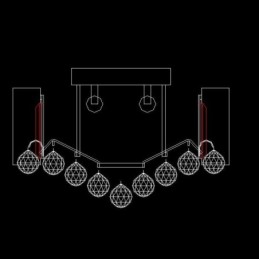 ヨーロッパのフラッシュマウントクリスタルシーリングライト