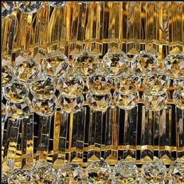 フラッシュマウントクリスタルシーリングライトヨーロピアンオーバルライト