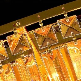 フラッシュマウントクリスタルシーリングライトヨーロピアンラウンド照明