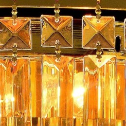 フラッシュマウントクリスタルシーリングライトヨーロピアンラウンド照明