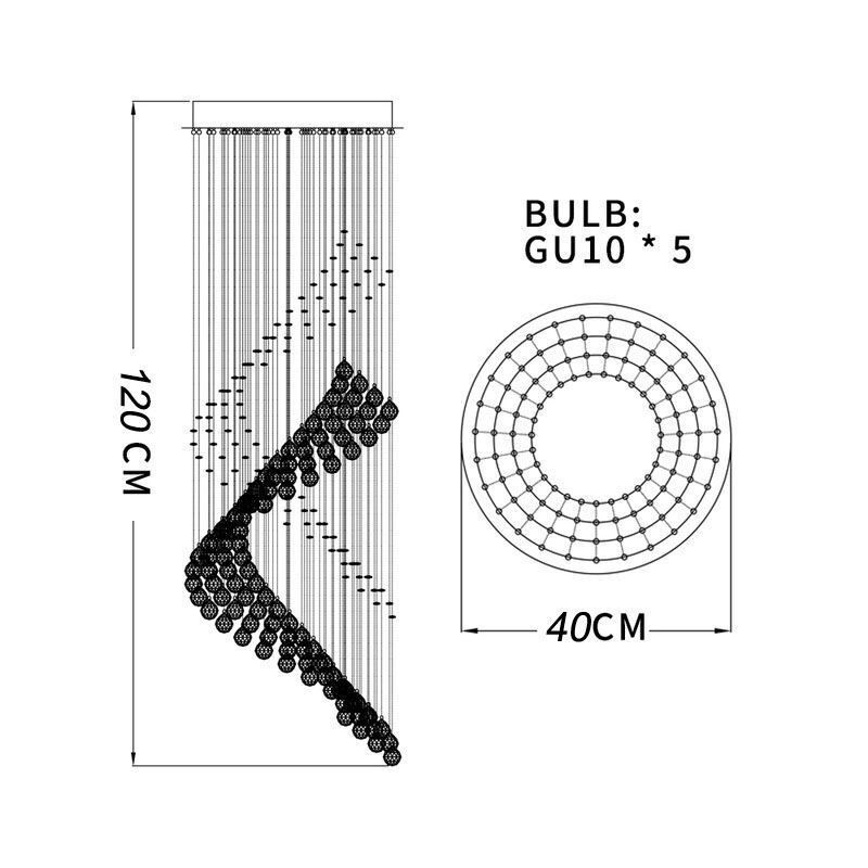 エレガントなクリスタルシャンデリアレインドロップ天井照明玄関