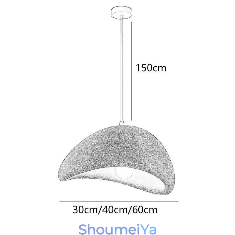 樹脂製吊り下げライト シンプルな天井照明