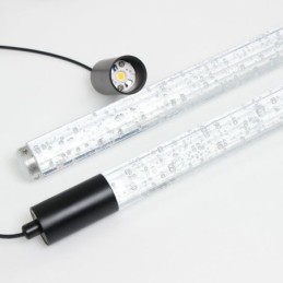 ペンダントライト ブラッククリスタルコラムクラスター天井ライト