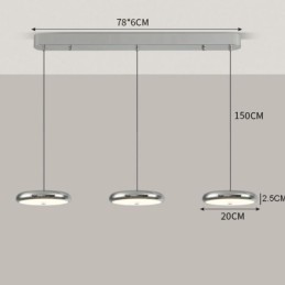 天井照明 3ヘッドペンダントライト
