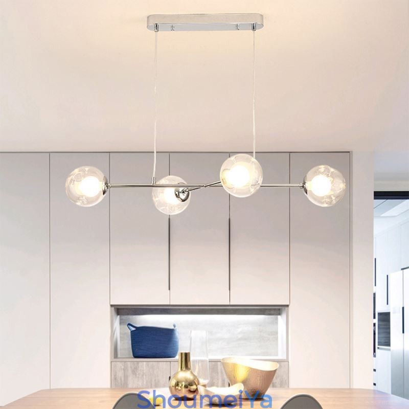 ガラス吊り下げライト ヨーロピアンマジックビーンペンダントライト 4灯