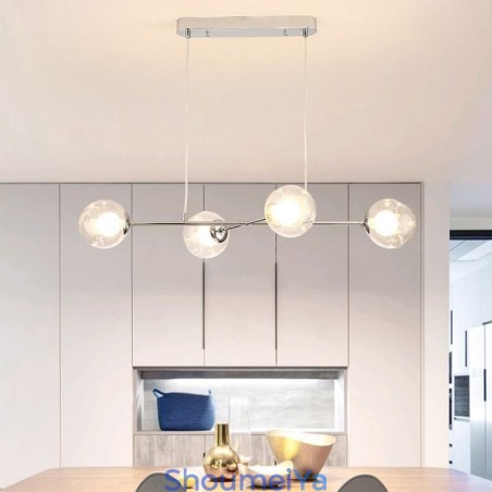 ガラス吊り下げライト ヨーロピアンマジックビーンペンダントライト 4灯