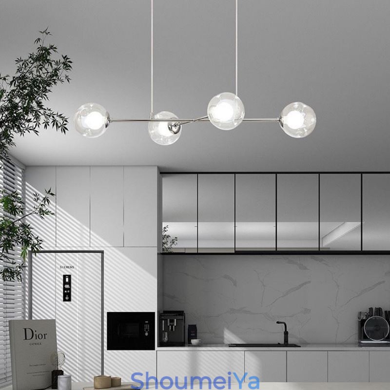 ガラス吊り下げライト ヨーロピアンマジックビーンペンダントライト 4灯