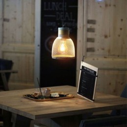 ブラックペンダントライト セメントグリッドライト カントリーレトロ天井ライト