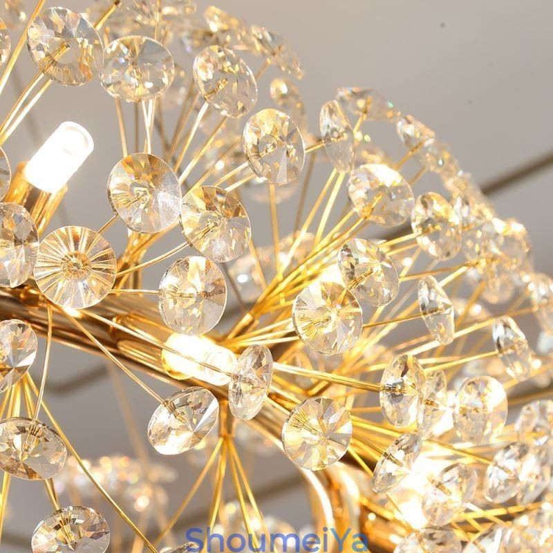 ペンダントライト モダン ミニマリスト 錬鉄製 円形 サンフラワー 天井ライト